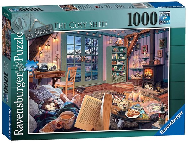 Ravensburger Puzzle 15175 - 1000 Teile - Steve Read - My Haven Nr. 6 - The Cosy Shed