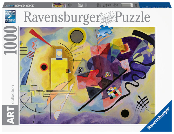 Ravensburger Puzzle 14848 - 1000 Teile - ART collection - Kandinsky - Yellow Red Blue - Rarität