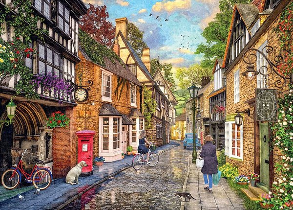Ravensburger Puzzle 16915 - 1000 Teile - Down the Lane Nr.2 - Meadow Hill Lane