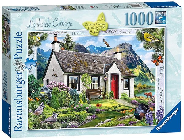 Ravensburger Puzzle 15163 - 1000 Teile - Country Cottage Collection 12 - Lochside Cottage