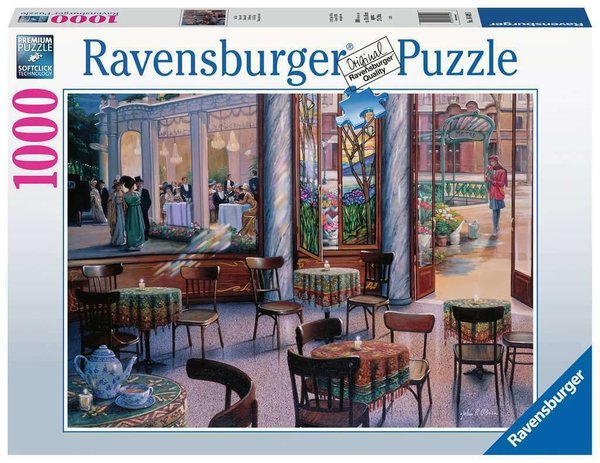 Ravensburger Puzzle 16449 - 1000 Teile - A Café Visit - Im Café