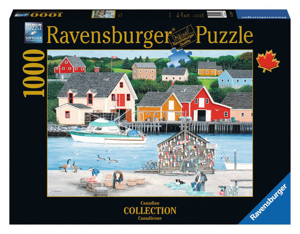 Ravensburger Puzzle 19548 - 1000 Teile - Canadian Collection - Fisherman's Cove