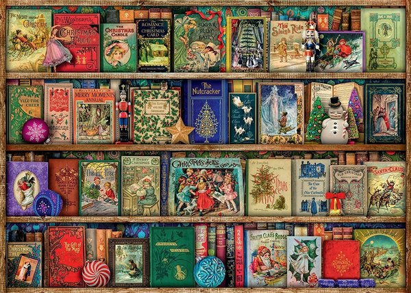 Ravensburger Christmas Puzzle 19801 - 1000 Teile - Aimee Stewart - The Christmas Library