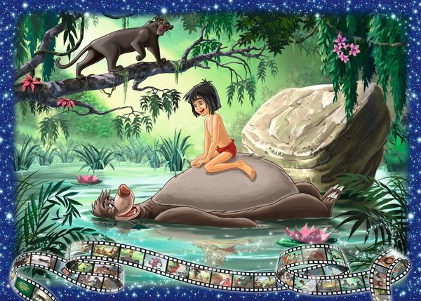 Ravensburger Puzzle 19744 - 1000 Teile - Disney Collector's Edition - Das Dschungelbuch