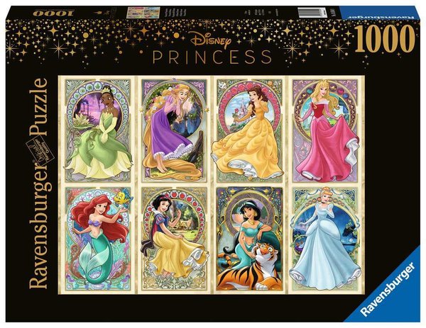 Ravensburger Puzzle 16504 - 1000 Teile - Disney PRINCESS Edition - Art Nouveau Princess