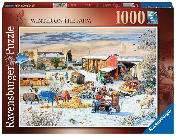 Ravensburger Puzzle 16478 - 1000 Teile - Trevor Mitchell - Winter on the Farm