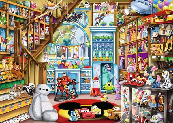 Ravensburger Puzzle 16734 - 1000 Teile - Disney - Im Spielzeugladen