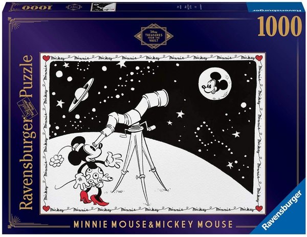 Ravensburger Puzzle 16851 - 1000 Teile - Disney Treasures from the Vault Nr. 2 Minnie Mouse & Mickey