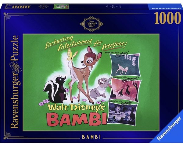 Ravensburger Puzzle 16853 - 1000 Teile - Disney Treasures from the Vault Nr. 4 Bambi
