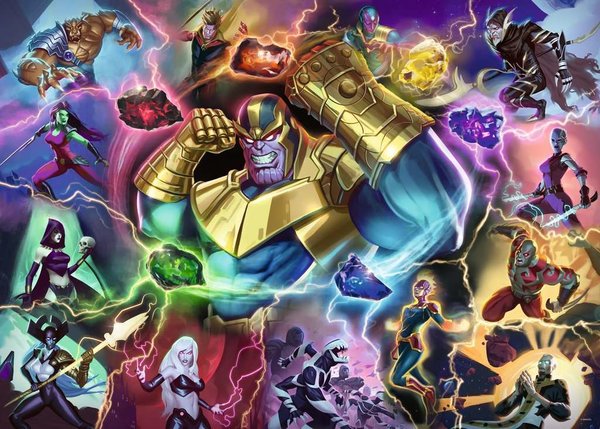Ravensburger Puzzle 16904 - 1000 Teile - Marvel Villainous - Thanos