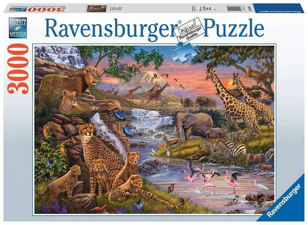 Ravensburger Puzzle 16465  - 3000 Teile - Animal Kingdom - Im Reich der Tiere - Rarität