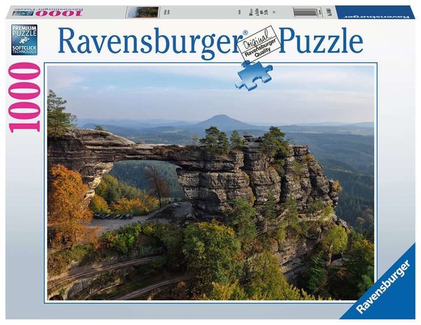 Ravensburger Puzzle 16866 - 1000 Teile - Tschechien Collection - Pravcická Brána / Prebischtor