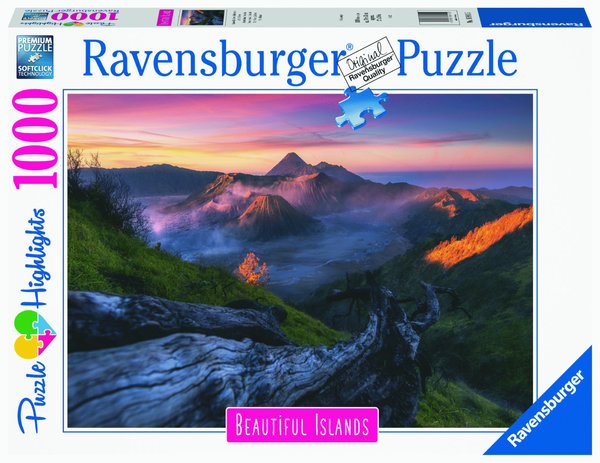 Ravensburger Puzzle 16911 - 1000 Teile - Beautiful Islands - Mount Bromo