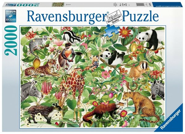 Ravensburger Puzzle 16824 - 2000 Teile - Jungle - Dschungel
