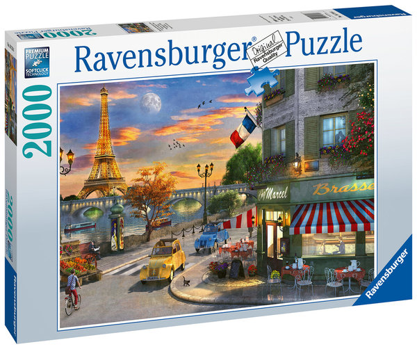 Ravensburger Puzzle 16716 - 2000 Teile - Romantische Abendstunde in Paris