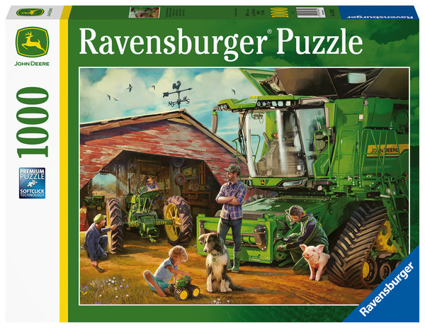 Ravensburger Puzzle 16839 - 1000 Teile - John Deere - Then & Now / Damals und Heute