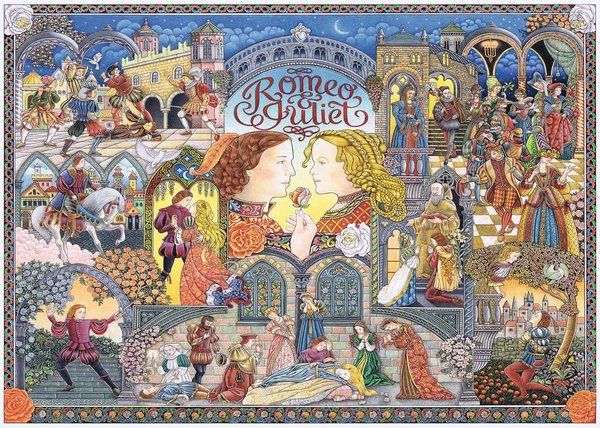 Ravensburger Puzzle 16808 - 1000 Teile - Romeo & Juliet  /  Romeo & Julia