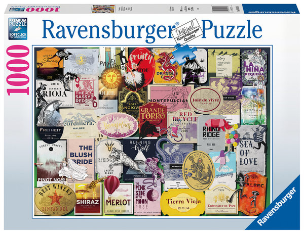 Ravensburger Puzzle 16811 - 1000 Teile - Wine Labels
