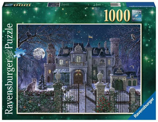 Ravensburger Christmas Puzzle 16533 - 1000 Teile - Die Weihnachtsvilla