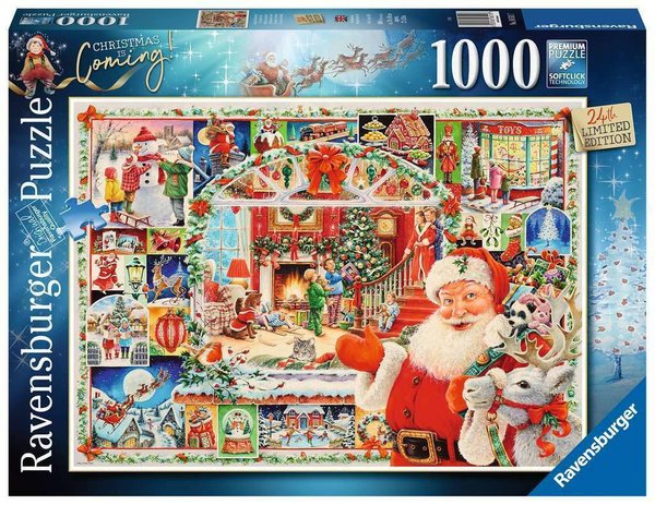 Ravensburger Christmas Puzzle 16511 - 1000 Teile - Christmas is coming - Limited Edition