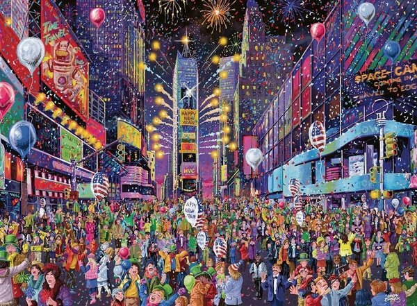 Ravensburger Christmas Puzzle 16423 - 500 Teile - New Years in Times Square