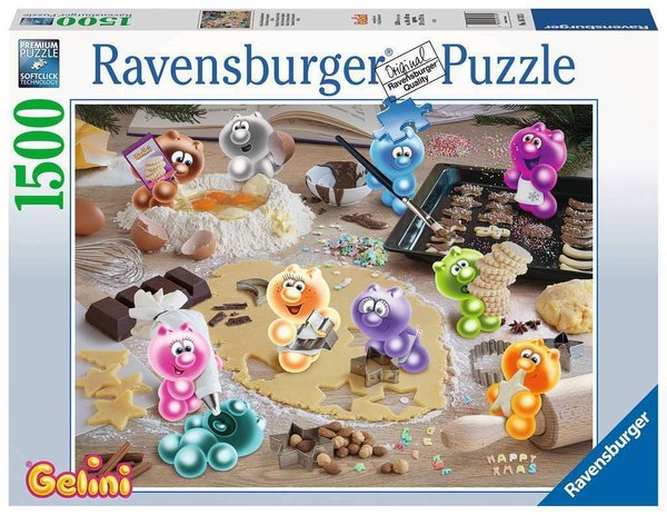 Ravensburger Christmas Puzzle 16713 - 1500 Teile - Gelini - Weihnachtsbäckerei