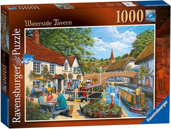 Ravensburger Puzzle 19695 - 1000 Teile - Waterside Tavern