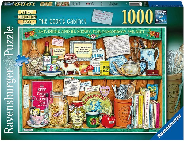 Ravensburger Puzzle 16883 - 1000 Teile - Cabinet Collection Two - The Cook's Cabinet