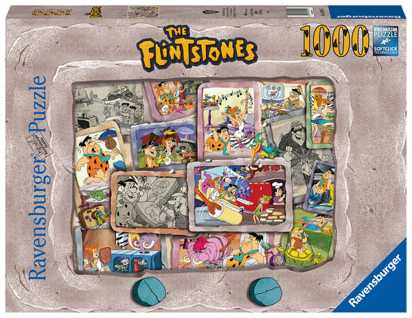 Ravensburger Puzzle 16924 - 1000 Teile - The Flintstones - Familie Feuerstein