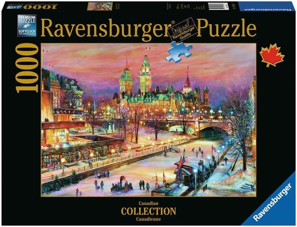 Ravensburger Puzzle 19868 - 1000 Teile - Canadian Collection - Ottawa Winterlude Festival
