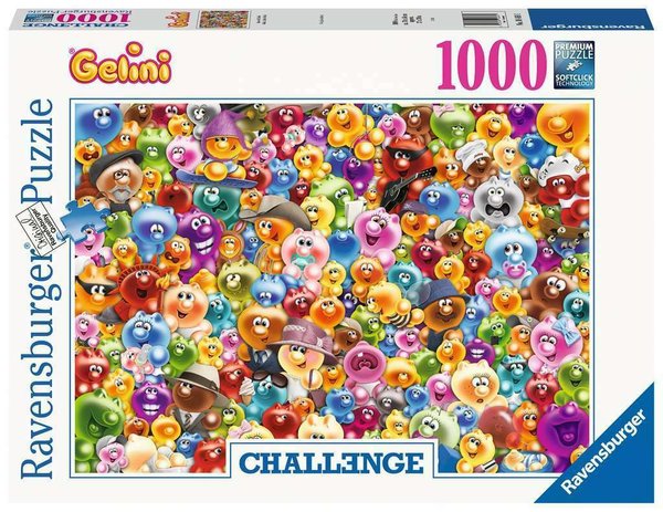 Ravensburger Puzzle 16469 - 1000 Teile - Challenge - Ganz viel Gelini