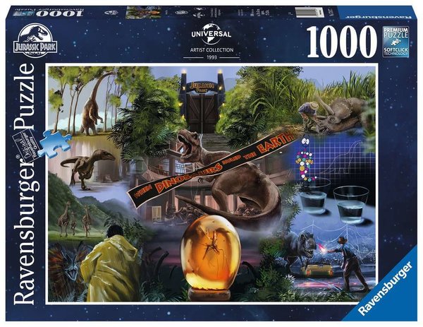 Ravensburger Puzzle 17147 - 1000 Teile - Universal Artist Collection 1993 - Jurassic Park