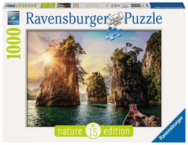Ravensburger Puzzle 13968 - 1000 Teile - Nature Edition Nr.15 - Three rocks in Cheow, Thailand