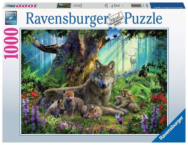Ravensburger Puzzle 15987 - 1000 Teile - Wölfe im Wald