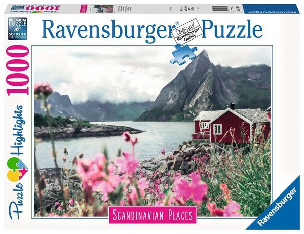Ravensburger Puzzle 16740 - 1000 Teile - Scandinavian Places - Reine, Lofoten, Norwegen