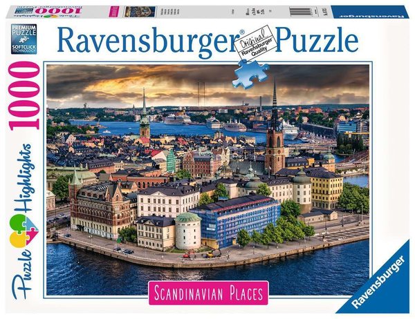 Ravensburger Puzzle 16742 - 1000 Teile - Scandinavian Places - Stockholm, Schweden