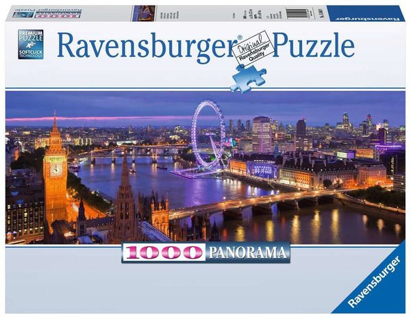 Ravensburger Puzzle 15064 - 1000 Teile - Panorama - London bei Nacht