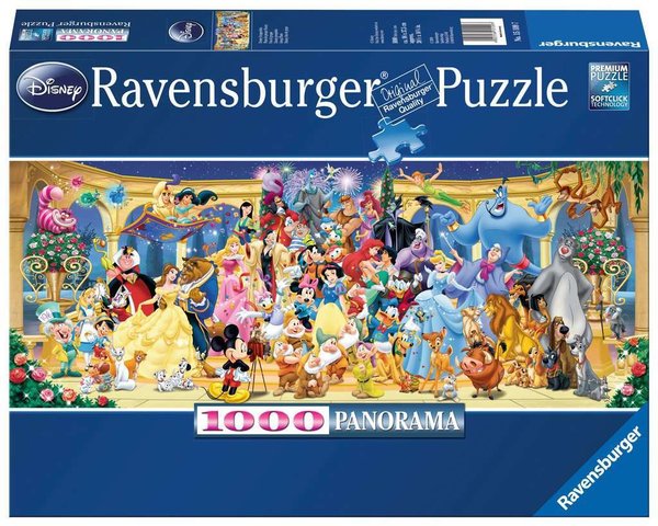 Ravensburger Puzzle 15109 - 1000 Teile - Panorama - Disney Classics - Gruppenfoto