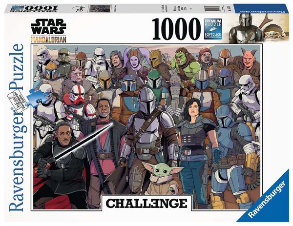 Ravensburger Puzzle 16770 - 1000 Teile - Challenge - Star Wars - Mandalorian