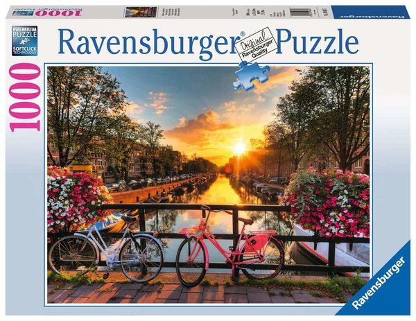 Ravensburger Puzzle 19606 - 1000 Teile - Fahrräder in Amsterdam