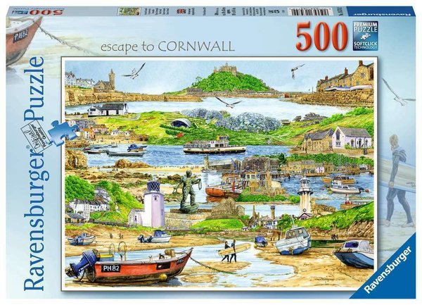 Ravensburger Puzzle 16574 - 500 Teile - Escape to Cornwall - Rarität