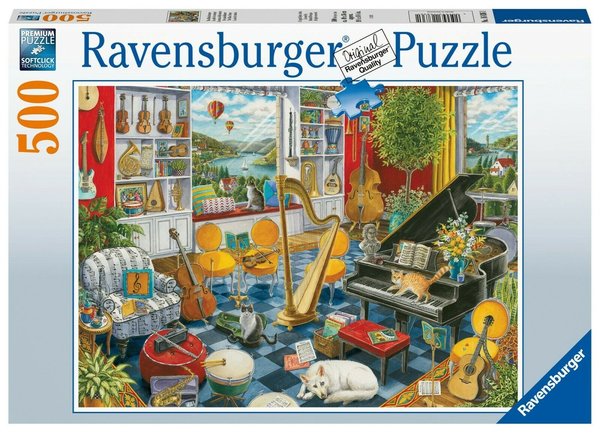 Ravensburger Puzzle 16836 - 500 Teile - Ingrid Slyder - The Music Room - Rarität