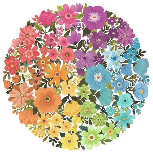 Ravensburger Puzzle 17167 - 500 Teile - Circle of Colors - Flowers - Rarität
