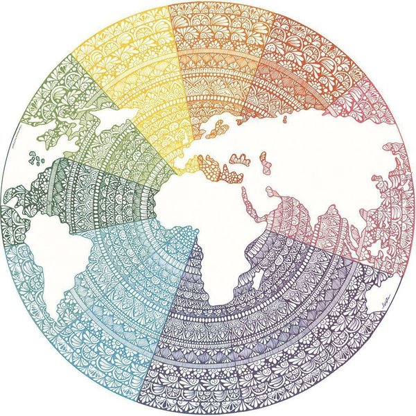 Ravensburger Puzzle 17168 - 500 Teile - Circle of Colors - Mandala - Rarität