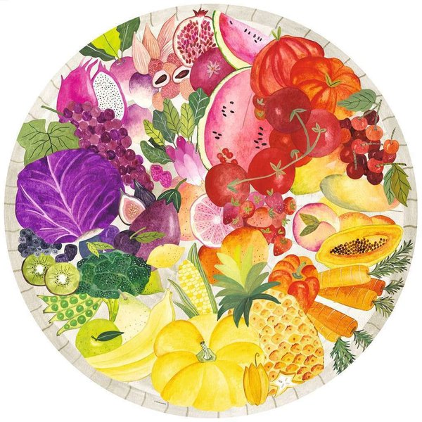 Ravensburger Puzzle 17169 - 500 Teile - Circle of Colors - Fruits & Vegetables