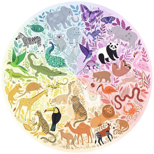 Ravensburger Puzzle 17172 - 500 Teile - Circle of Colors - Animals - Rarität