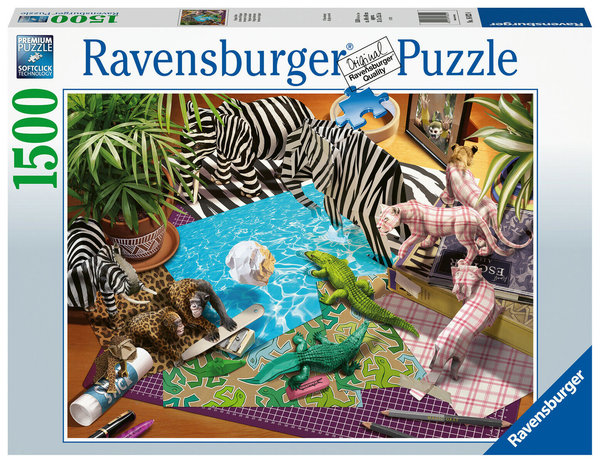 Ravensburger Puzzle 16822 - 1500 Teile - Origami Adventure - Rarität