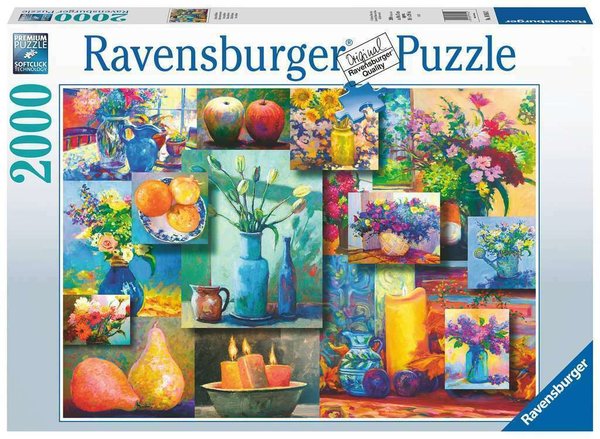 Ravensburger Puzzle 16954 - 2000 Teile - Still Life Beauty - Rarität