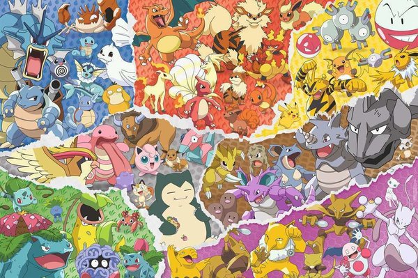 Ravensburger Puzzle 16845  - 5000 Teile - Pokémon Allstars