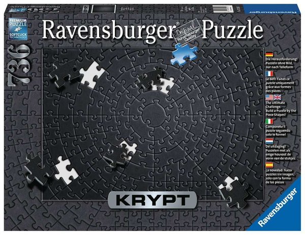Ravensburger Puzzle 15260 - 736 Teile - Krypt - Schwarz